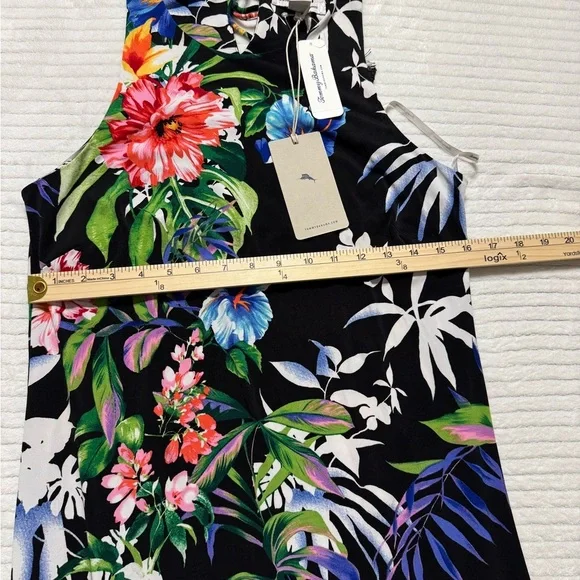 Tommy Bahama Size:M Floral Maxi Dress - Black, Green, Pink, Blue - Picture 3 of 9